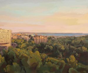 Visita la sección Paisajes de la Galería Bahía desde Son Dureta cuadro pintura óleo de Jaime M Arribas