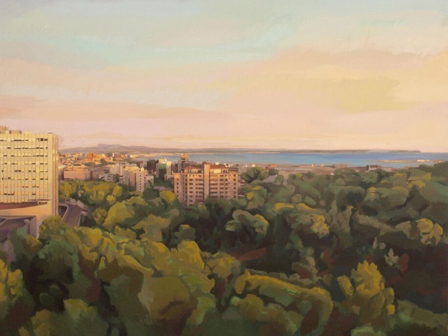Visita la sección Paisajes de la Galería Bahía desde Son Dureta cuadro pintura óleo de Jaime M Arribas