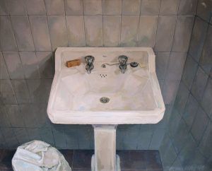 Visita la sección Espacios y Bodegones de la Galería El lavabo cuadro pintura óleo de Jaime M Arribas