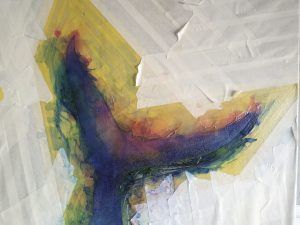 Proceso pintura cuadro Atunes de Jaime M Arribas